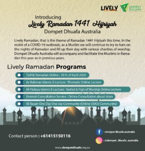 Introducing Lively Ramadan 1441 Hijriyah Dompet Dhuafa Australia