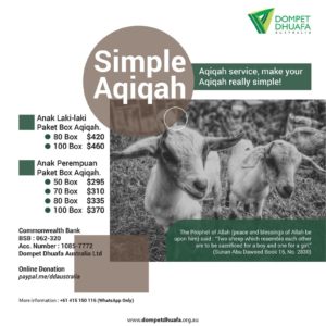 Simple Aqiqah, Make Your Aqiqah Really Simple!