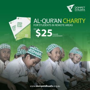 Al-Qur’an Charity for Student in Remote Area